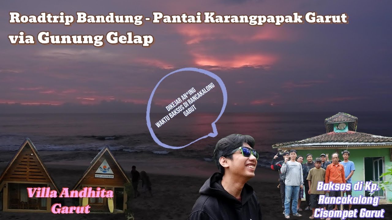 RoadTrip Bandung - Pantai Karangpapak (Garut) || Villa Andhita || Suasana Pedesaan Rancakalong Garut