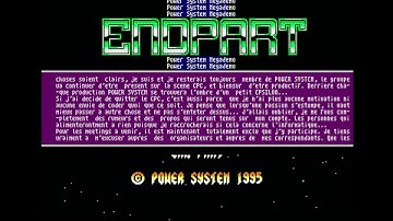 Amstrad CPC demo - Power System Megademo 1995 - End Part