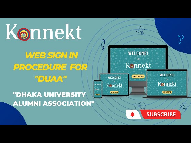 Konnekt Guidelines: Easy Sign In procedure from Konnekt website! class=