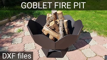 Goblet Fire Pit DIY| Easy welding | Dxf files for Plasma or Laser cut CNC | RedCatInShop