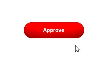 Approve Button Mouse Clicking Animation on white background