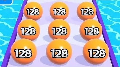2128 Ball Run 2048- All Levels Gameplay walkthrough Android, iOS (Multiple Levels)