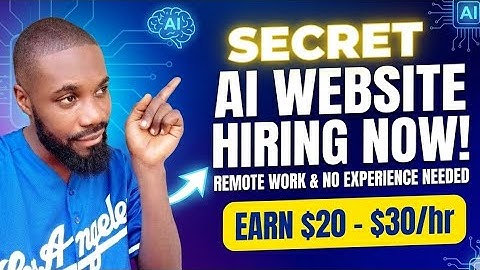 Found: Secret AI Website Hiring Massively (No Experience)
