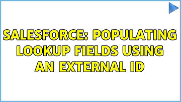 Salesforce: Populating lookup fields using an external ID