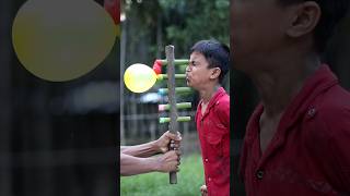Creative Bamboo Project with Colorful Balloons | Handmade Nature Build