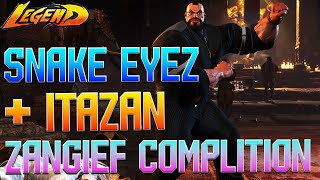 Street Fighter 6 🔥Snake Eyez + Itazan World Best Zangief Gameplay Completion!