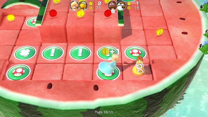 Super Mario Party Partner Party Watermelon Walkabout Rosalina Koopa Troopa vs Goomba Monty Mole