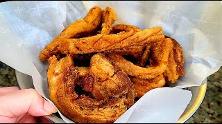 video thumbnail for: EASY Homemade Chicharrones | Crispy Pork Belly | Simply Mamá Cooks