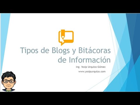 Tipos de Blogs y Bitácoras de Información | Plataformas Digitales