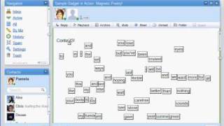 Wave Gadget in Action: Magnetic Poetry