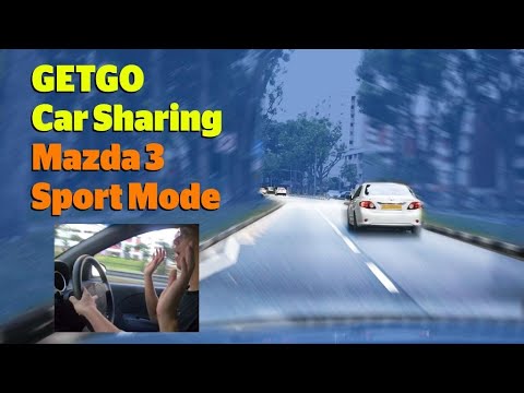 Getgo car sharing drive Singapore on Mazda 3 - Sport Mode Mazda 3 - YouTube