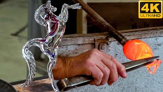 Lavorazione del vetro di Murano | CAVALLINO RAMPANTE | Video completo | 4k UHD