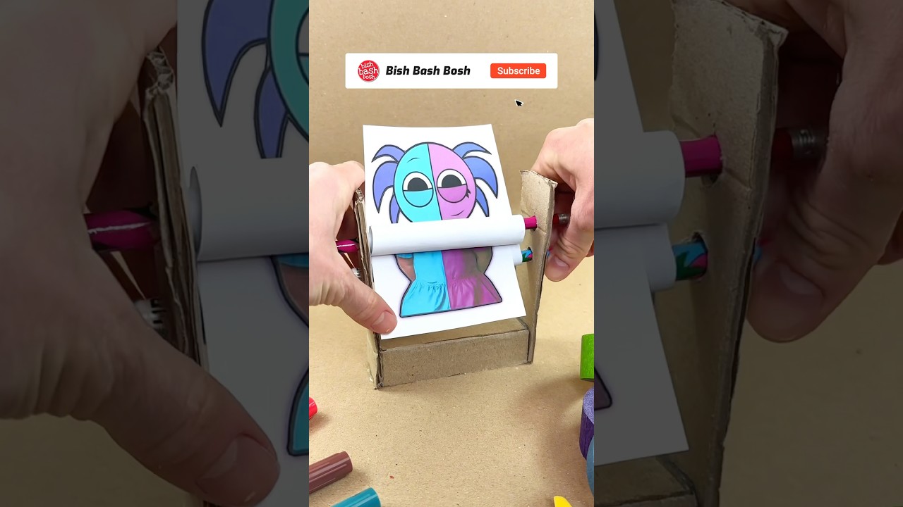 Paper Craft Sprunki Transformation in HUMANIZED HERO 