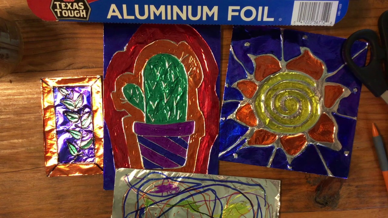 Easy Art For Kids - Drawing on Foil  Art for kids, Drawing for kids, Easy  art for kids