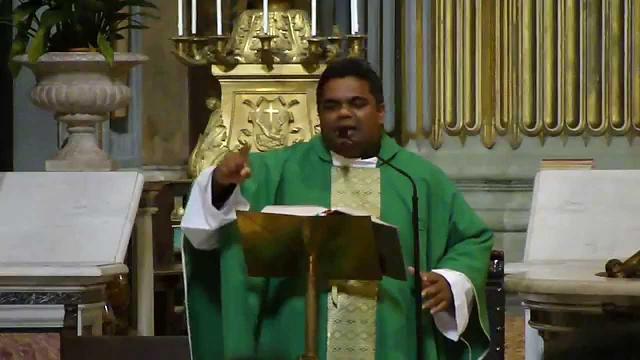 Rev. Fr. Prasad Harshan at Piazza dei SS. Apostoli church Rome