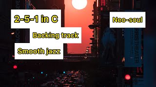 Video thumbnail of "251 Smooth Jazz Neo Soul Backing Track in C | 251 Backing Track"