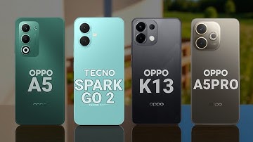 OPPO A5 vs A5 Pro vs K13 vs Tecno Spark Go 2 🔥 Budget Phone Comparison 2025!