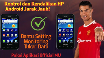 Kendalikan Android lain melalui HP android kita dengan Teamviewer #aplikasiresmiMU
