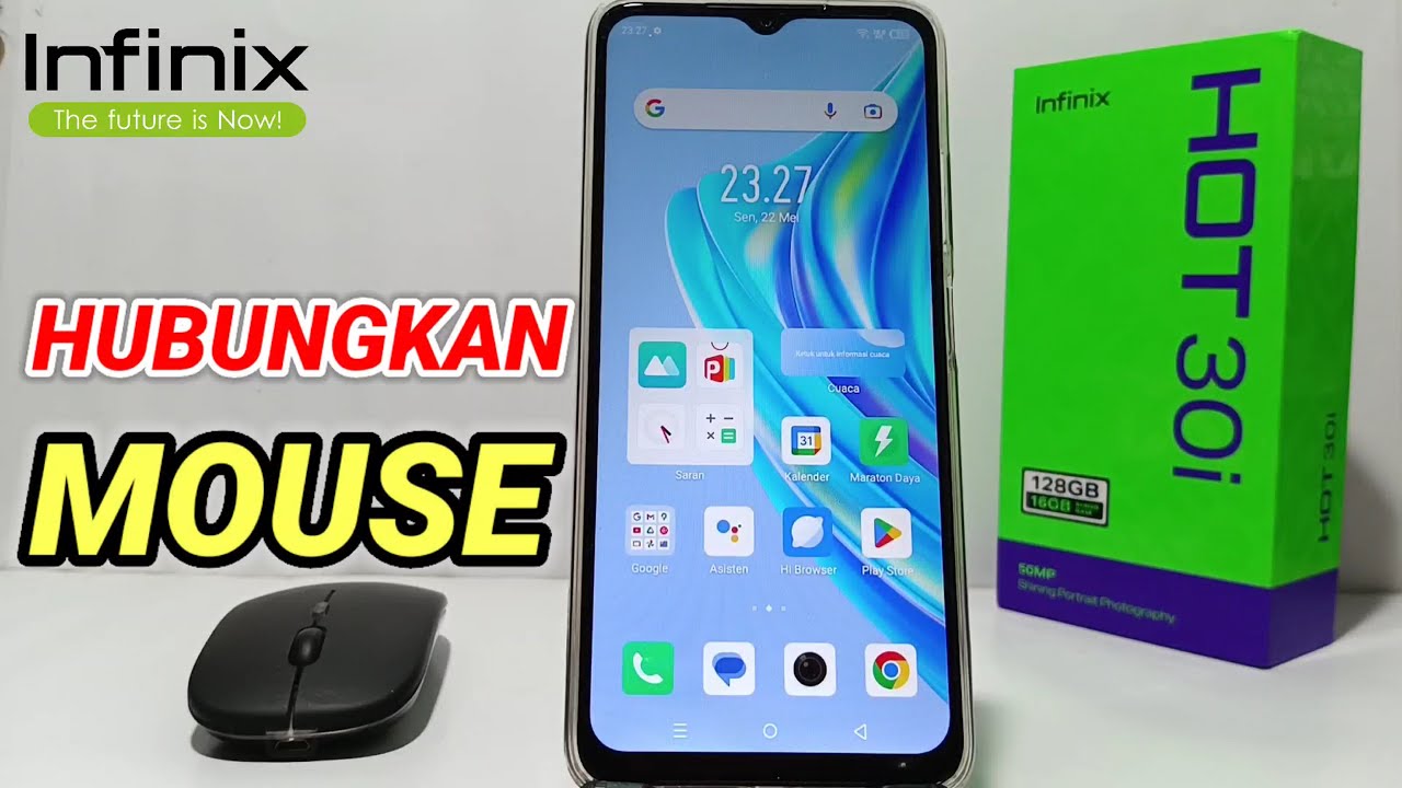 Cara Menggubungkan Mouse Ke HP Infinix Hot 30i - YouTube