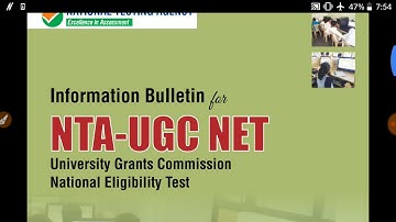 Information Bulletin UGC-NET JUNE 2019