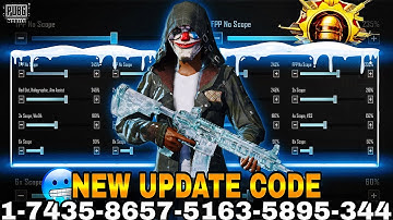 PUBG 4.1 UPDATE SENSITIVITY CODE | PUBG SENSITIVITY SETTINGS 2025 | PUBG BEST SENSITIVITY SETTINGS