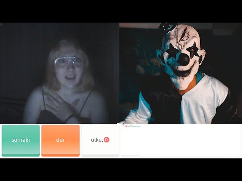 GECE OMEGLE'DE İNSANLARI KORKUTTUM !! (Katil Palyaço Şakası)