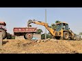 Part 304 JCB machine se tractor mein border loading JCB lover tractor lover JCB wala video