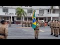 Apresentação Bandeira Nacional aos discentes do Curso Formação  Soldados, desfile e continência, MG