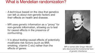 Introduction to Mendelian Randomization