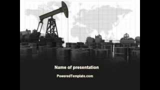 Oil Pump PowerPoint Template by PoweredTemplate.com