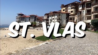 Walking in St. Vlas (Sveti Vlas), Nesebr, Burgas, Bulgaria 🇧🇬