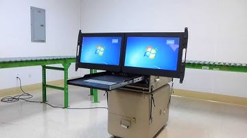 Deploying largest dual rack mount monitor