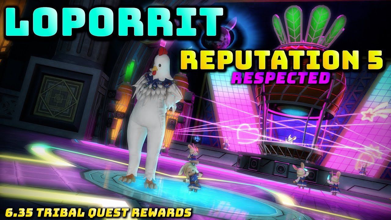 FFXIV: Loporrit Tribe - Reputation 5 - Respected - Rewards! - YouTube