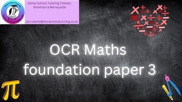 OCR GCSE maths foundation june may 2023 paper 3