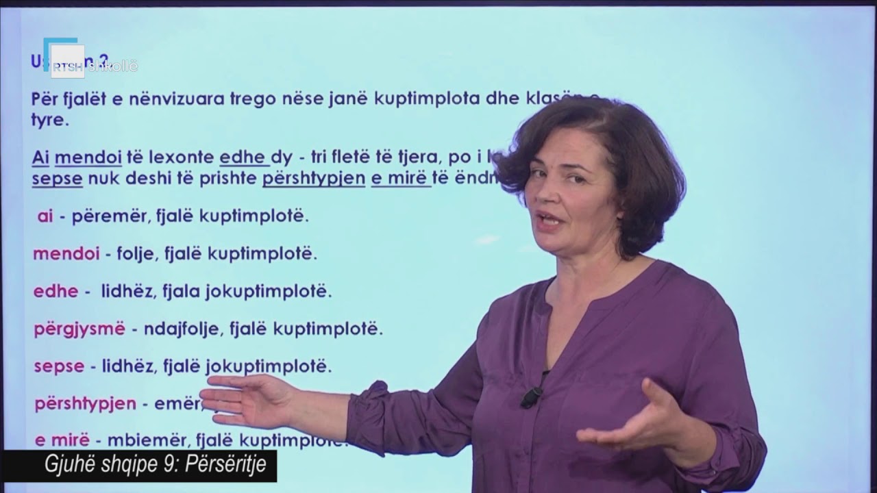 Gjuhë shqipe 9 - Përsëritje