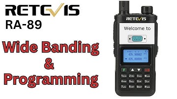 Retevis RA 89. How to Wideband and Program the radio.