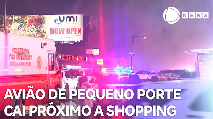 Avião de pequeno porte cai perto de shopping e explode na Filadélfia