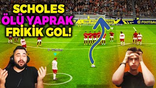 SCHOLES ÖLÜ YAPRAK FRİKİK GOL!! TOLGA İLE CEZA SAHASINA GİRMEME CHALLENGE!! EFOOTBALL 2023 MOBILE