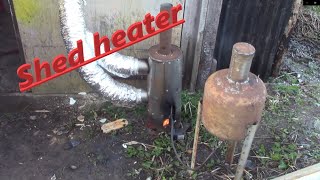 Waste oil workshop heater