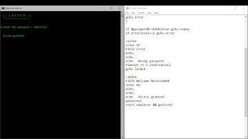 How to make Simple Login Screen using Batch(CMD/DOS)