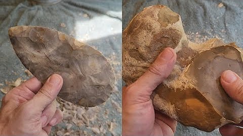 1865 - Stage 1 Biface - Flintknapping Raw TX Amoeba Chert