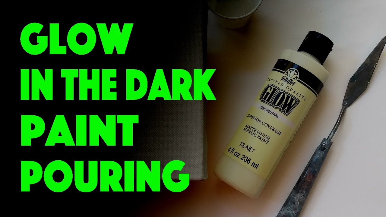 16 Glow Paint Pouring / Fun Fluid Art with Kids / Acrylic Pour