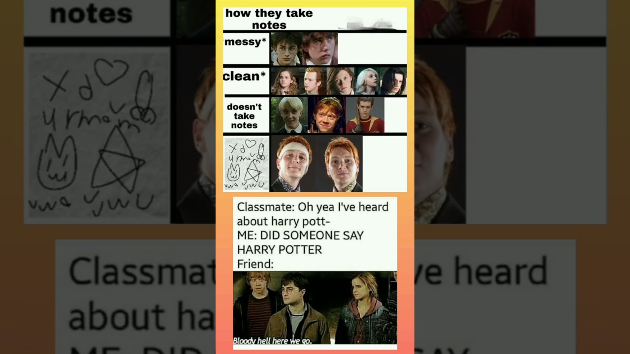 How Harry Potter Characters Take Notes 📚✨ | Relatable AF 😂 