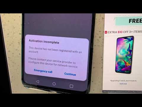 Sprint Unlocked LG G8, V40: Activation incomplete Nagging Screen!  Is this normal.. What I know?