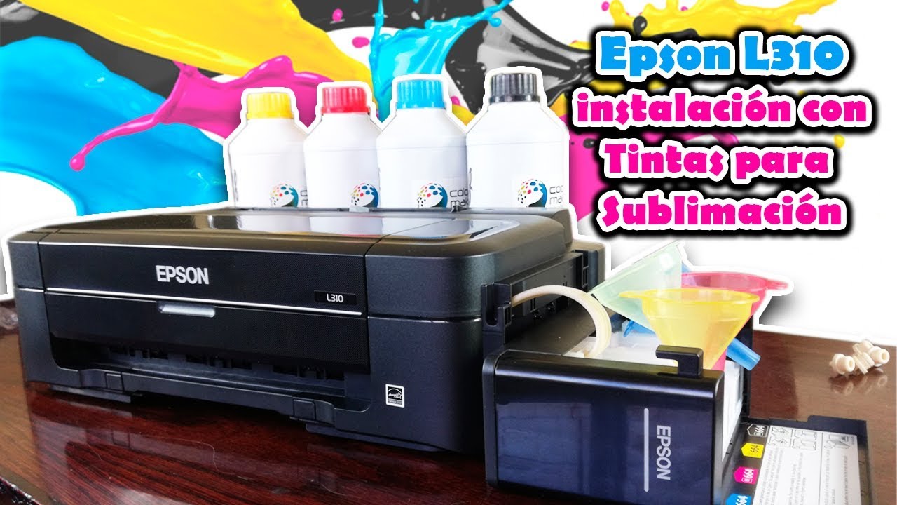 Impresora Epson Cargada Con Tinta De Sublimación Tlp Premium