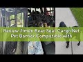 Review Jimen Rear Seat Cargo Net Pet Barrier Compatible with Jeep Wrangler JK JL Gladiator JT 2 Door