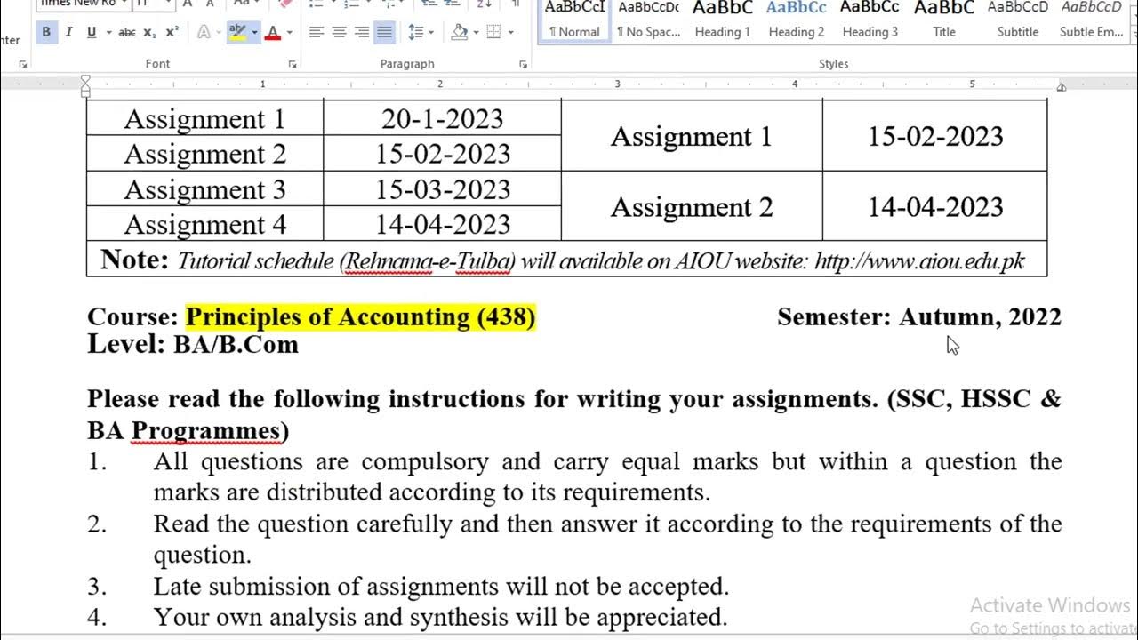 aiou 438 assignment autumn 2022