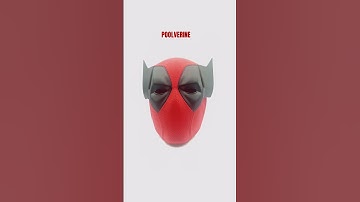 3D Printed Deadpool Mask With Emotions #deadpool #3dprinting