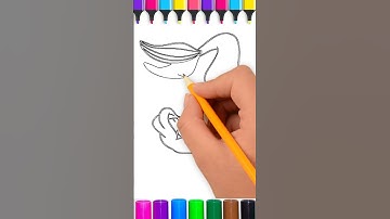 Cách vẽ nàng tiên cá - Mermaid Drawing Pages kor Kids #shorts