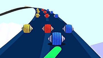 Color Road ! Tyre Balls Levels Gameplay Part 47 android, ios